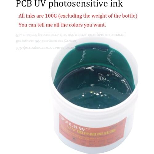 Green PCB UV Curing Solder Resist Ink, PCB UV Photosensitive Ink, Solder Mask UV Ink ,Blue, red, yellow, Free Shipping