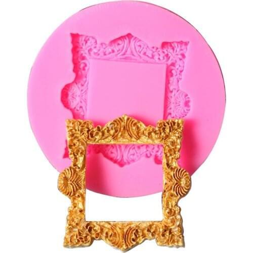 1Pcs DIY Photo Frame Shape 3D Silicone Mold Craft Mold Fondant Cake Decorating Tools Chocolate Candy Gumpaste Molds