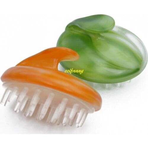 100pcs Head Hair Washing Scalp Shampoo Air Brush Comb Soft Massager Brushes Silicone Cleaning Care Tool Healthy Reduce Hair Loss