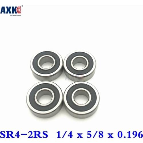 2021 Hot Sale New Arrival Rodamientos Ball Bearing Free Shipping 50 Pcs Sr4-2rs Bearings 1/4 X 5/8 0.196 Inch Ball Sr4 Rs