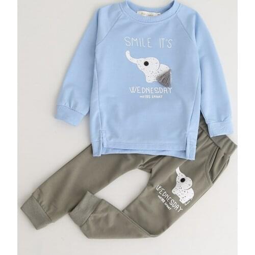 2020 Spring Fashion Style Cartoon Baby Boy Clothing Set T-Shirt + Pants 2 Pcs Suit For Kids Clothing Sets 1-4 Y Baby boy