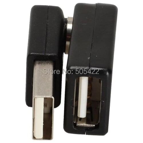 Wholesale 360 Degree Rotate Swivel Angle USB 2.0 A Male Plug to Female Adapter Connector 3000pcs/lot