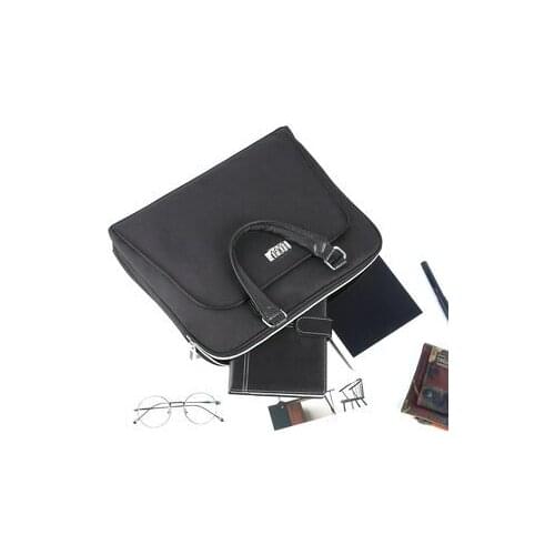 Black Business Briefcase Women Mens Document Bag A4 Documents File Bag Document Folder Case