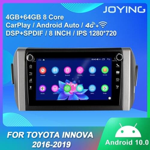 Android 10.0 head unit GPS Navigation tape recoder 4GB RAM+64GB RAM head unit multimedia layer for TOYOTA Innova 2016-2019 IPS