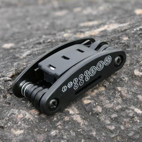 MTB Bike Repair Tools Socket Screwdriver Biking Portable Multifunctional 16 in 1 Kit with Wrench Dustproof Cycling Parts