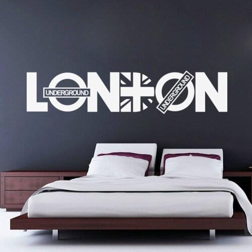 London british style vinyl quote wall decal stickers decorative pattern home decor diy art mural wallpaper