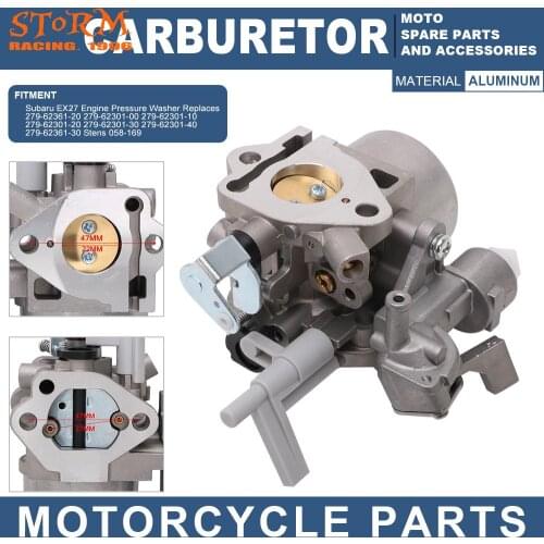 For Subaru Ex27 Engine Pressure Washer Replace 279-62361-20 279-62301-00 279-62301-10 Motorcycle Carburetor Carburador Power jet