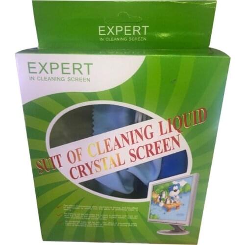 1Set Tablet Phone LCD Screen Cleaning Kit Screen Cleaner with Clean Brush Cloth