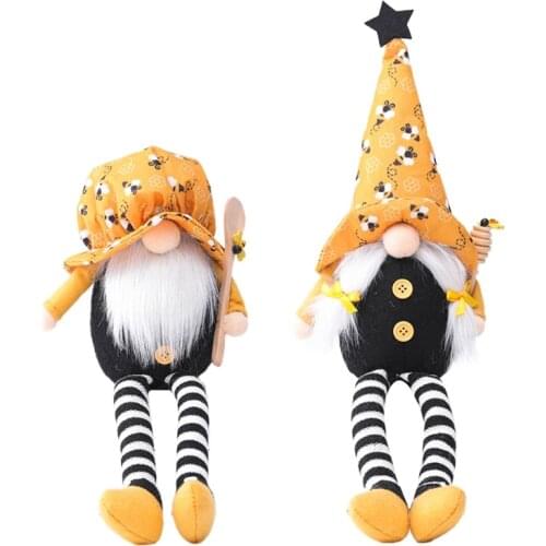 Easter Bumble Bee Gnome Long Leg Scandinavian Tomte Nisse Dwarf Swedish Figurines Elf Home Farmhouse Kitchen Decor