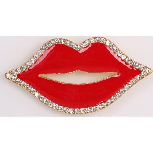 Ruiday Brooches Lips For Clothes