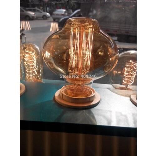 G80 edison led bulbs Spherical 8PCS/Edison Personality Decoration Tungsten Filament Incandescent Bulbs E27