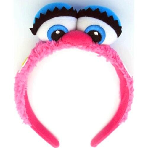 Korea Lovely Sesame Abby Cadabby Hairbands Headbands Hair exaggerated cute cartoon face Funny plush hair bands headband