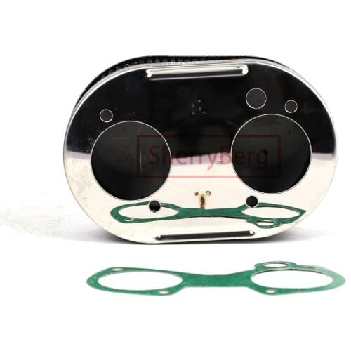 SherryBerg AIR FILTER ASSEMBLY 2 1/2" TALL WASHABLE ELEMENT FAJS CARB Carby Solex EMPI DELLORTO DHLA WEBER 40 45 48 DCOE 65MM