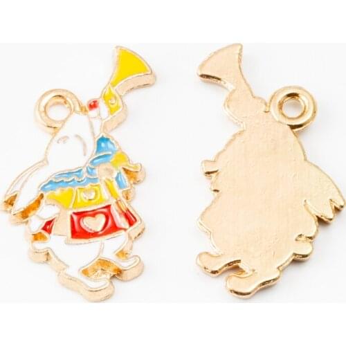 YEPENGFEI 20 PCS rabbit Charms Alloy jewelry Pendants for Jewelry Making DIY Handmade Craft Accessories js2139