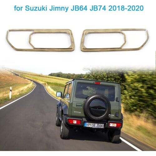 Car Rear Lights Cover Tail Lights Protection Trim Rear Lamps Cover Sticker Fit for Suzuki Jimny JB64 JB64W JB74 JB74W 2018-2020