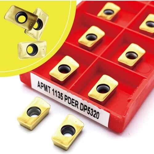 10PCS APMT1135PDER DP5320/APMT1135PDER DP5420 Milling Lathe Machine CNC Sharp Carbide Turning Insert High Quality Coating