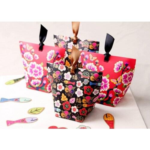 200pcs Chinese New Year Cookie Dessert Box Packaging Boxes Packing for Biscuit Chocolate Paper Carton