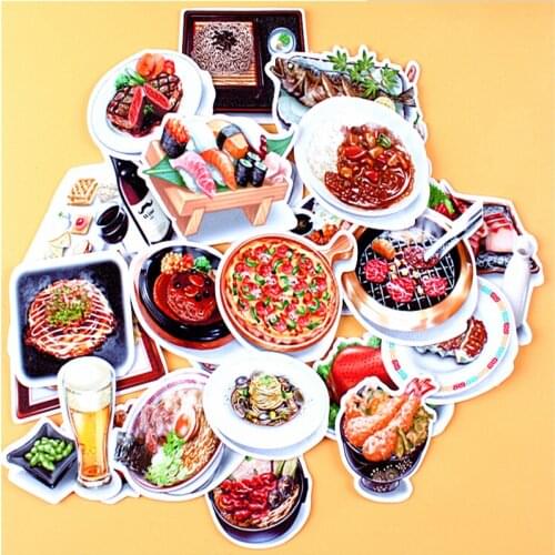 28pcs Creative kawaii cute self-made food scrapbooking stickers /decorative sticker /DIY craft photo albums