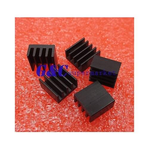 50PCS Heat sink 8.8x8.8x5mm High quality MINI HeatSink Color Black diy electronics