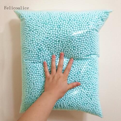 6-8mm 150g/250g Polystyrene Styrofoam Filler Balls DIY Snow Mud Particles Accessories Slime Small Tiny Foam Beads Mint