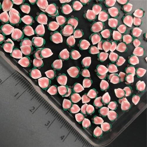 60g Peach Polymerclay,Soft Clay Sprinkles For Kids Diy/Craft Diy Making/Nail Art/Scrapbook Decoration/Craft Filler