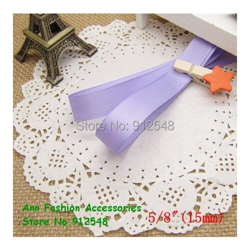 Free shipping/Wholesale 5/8" (15mm) violet Solid Grosgrain Ribbon,lwd1507