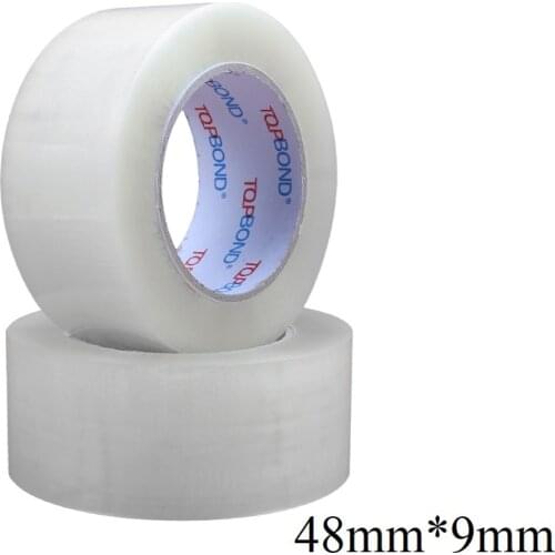 Silent Packing Tape 48mm*9mm Courier Transparent Sealing Tape 50m Noiseless Environmental Protection Transparent Tape Wholesale