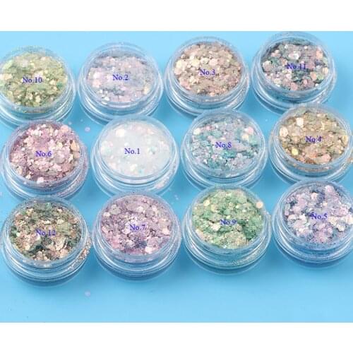1box Glitter Laser Body Face Sequins for Nails Art Decoration Crafts Paillette DIY Festival Wedding Party Deco Confetti