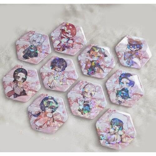 1 set Anime Cartoon Bungou Stray Dogs Brooch Badge Pins for Bag Decor Cosplay Prop Collection Women Men Christmas Gift