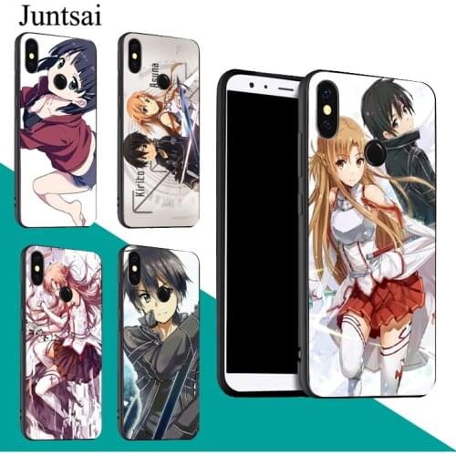 Sword Art Online Yuuki Asuna Kirito Case For Redmi Note 9 Pro 9S 8T 8 Pro 9A 9C For Mi 9 9T Note 10 Lite For POCO X3 Couqe