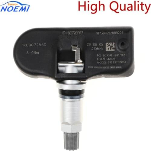 1K0907255D TPMS Sensor For Audi 2005-2015 TPMS Tire Pressure Monitoring System 315MHZ New Car 1K0907253C 1K0998275