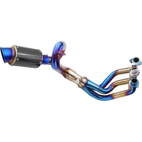 For Yamaha MT09 MT-09 FZ09 FZ-09 (2014-2018) XSR900 Exhaust Full System Slip On Muffler Pipe Motorbike Front Link Tube DB Killer