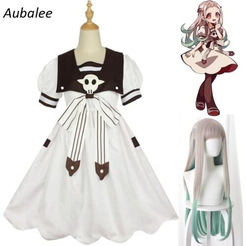 Anime Jibaku Shounen Hanako kun Nene Yashiro Costume Wig Dress Toilet-Bound Hanako-kun Uniform Cosplay For Women Men