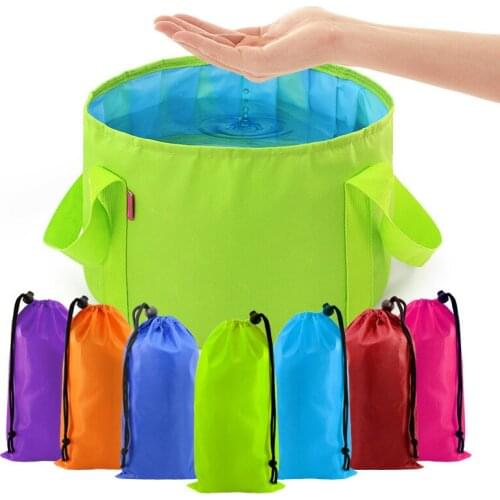 Multi-purpose Outdoor Travel Portable Folding Water Basin Foot Soak Bucket Washbasin Camping Bucket Enlarge 15L Hydration Pack