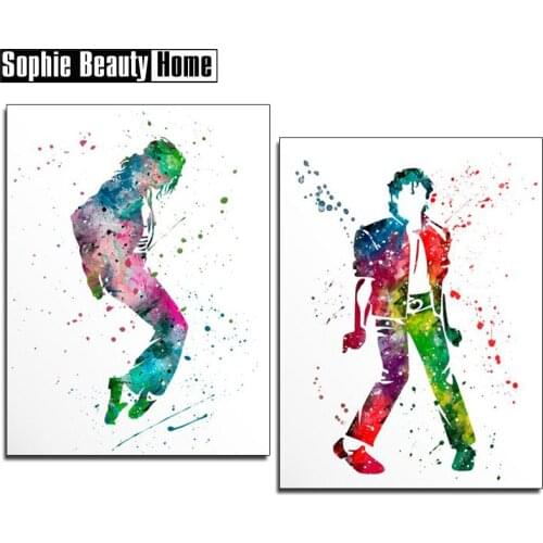 Real 5D Diamond Cross Stitch Diy Full Diamond Painting Kits Diamond Embroidery Michael Jackson Needlework Watercolor Art 189171