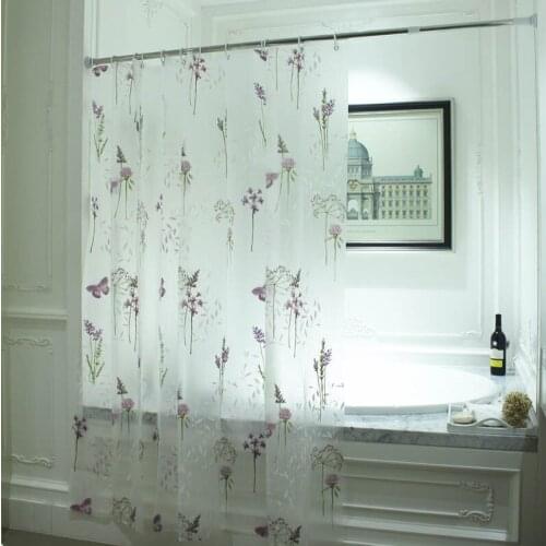 Waterproof 180*180cm Mould Proof Eco-friendly Washable Bath Decor Shower Curtain Bathroom Curtains