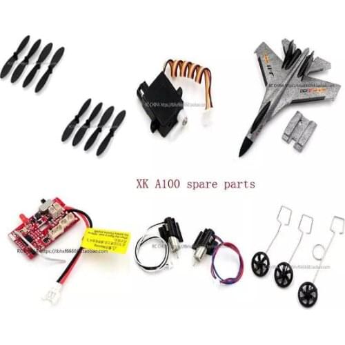 Wltoys XK A100 RC plane Spare parts servo blades receiver motor Foam body landing gear