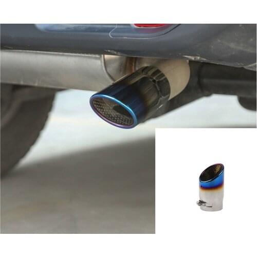 Stainless Steel Rear Round Exhaust Pipe Tail Muffler Tip For Toyota 4-Runner 17