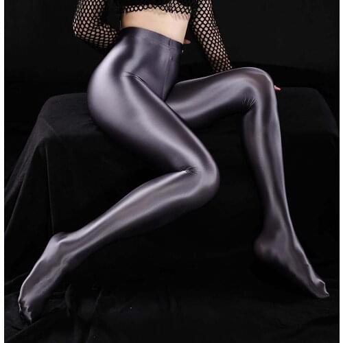Womens SexyShiny Silky Pantyhose Satin Glossy Stockings Nylon Yoga StretchTights Dancewear Fitness Dance