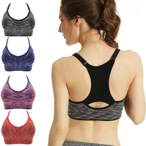 Women Fitness Yoga Sports Bra Adjustable Straps Padded Top Running Perspiration And Breathable Exercise Underwear Bra New