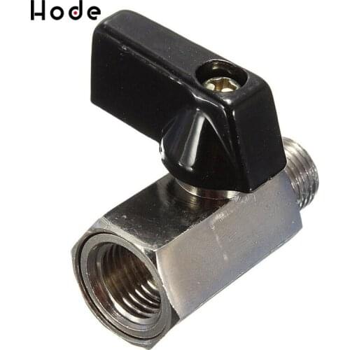 1pc Mini Brass Ball Valve 1/4 Inch BSP Male to Female Air Compressor Control Mayitr For Air Oil Water