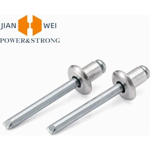 2.4/3.2/4/5/6.4mm Aluminum flat round head pull rivet blind rivet pull cap nail