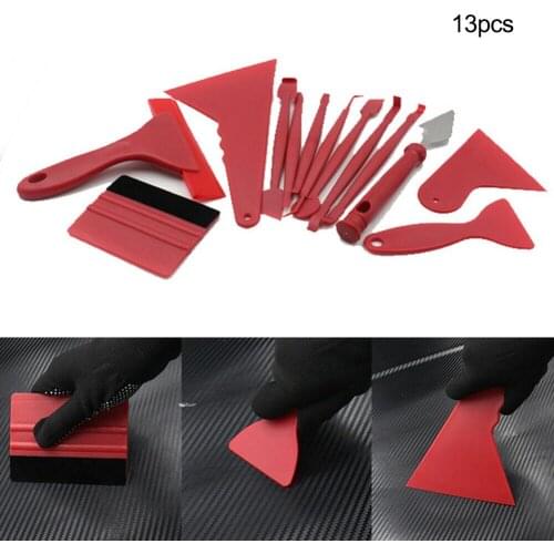 13PCS Scraper Tools Car Wrap Edge Film Tools Squeegee Scraper Set Kit Window Tint Glue Remover Car Accessories Dropshipping CSV
