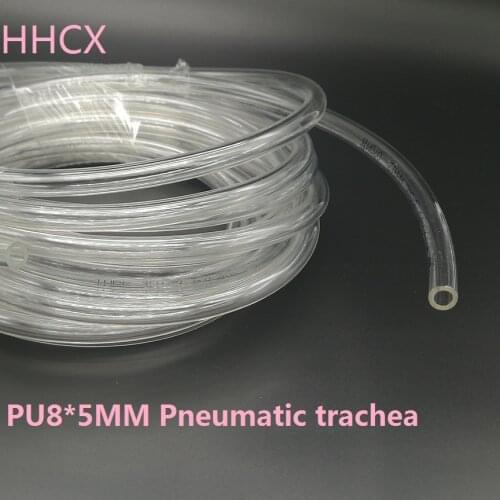 2 meters/lot Transparent PU Trachea 8*5 mm Polyurethane Air Compressor Hose Tube Flexible Air Tool hose 8mm x 5mm