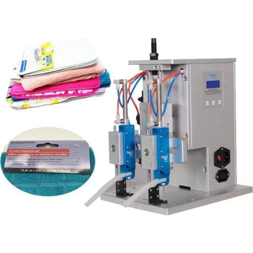 Automatic Plastic Needle Nailing Machine Double Needle Towel Clothing Jeans Sock Carpet Trademark Tag Paper Card Fixed Equipment