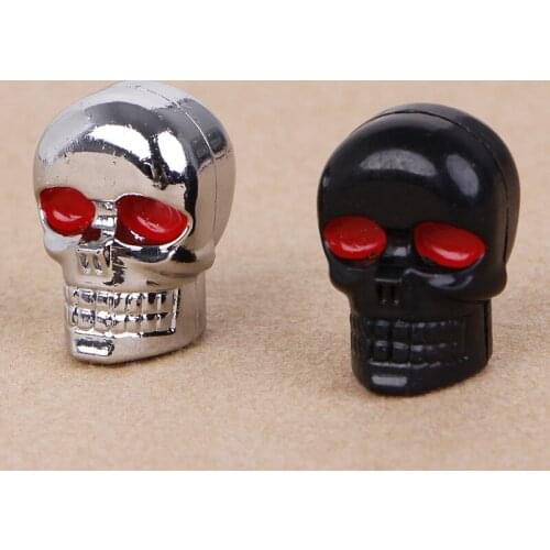 4Pcs Motorcycle Skull License Plate Frame Bolts Screws Fastener