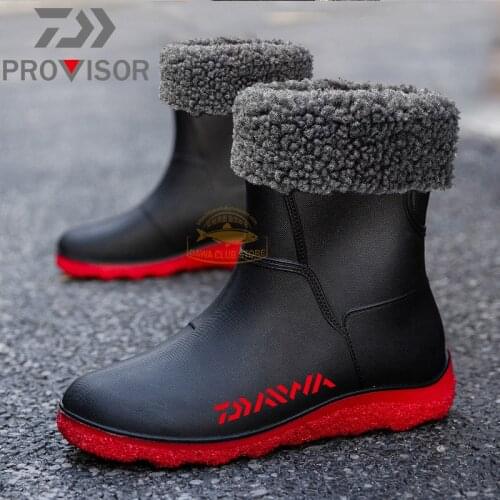 DIAWA Fishing Shoes Mens Outdoor Hiking Warm Water Shoes Fishing Shaxi Waterproof Shoes Wear-resistant Non-slip Fishing Shoes