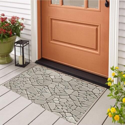 Stones Design Mat, Doormat,Home Decor,Wedding Gift,Personalized Doormat,Custom Family Mat,Animals here,Housewarming Gift