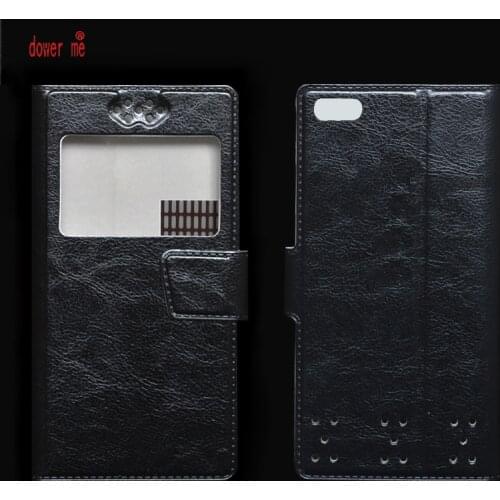 Dower me Hot Sale Single View Window Flip PU Leather Case Cover For Prestigio Muze E5 LTE Smart Phone