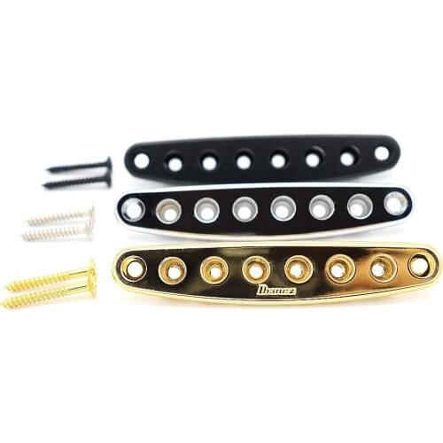 1pcs Electric Guitar through body gusset plate 6 String through the string plate Bridge through the body buckle string sleeve